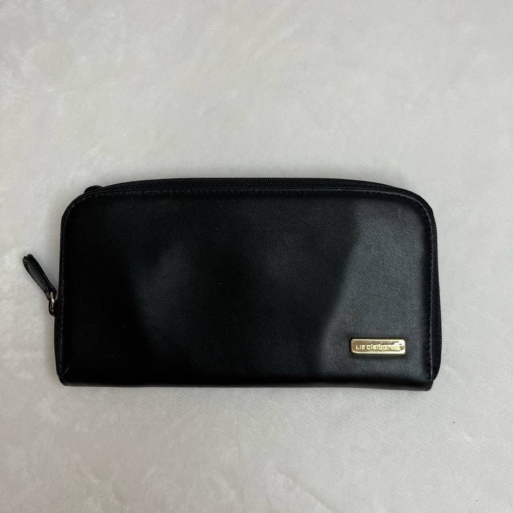 Liz Claiborne Black Leather Wallet